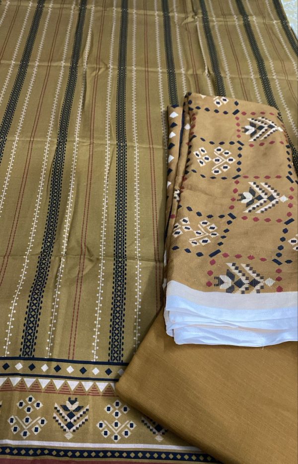 Bonanza Satrangi Khaddar 3Piece With Light Net Dupatta