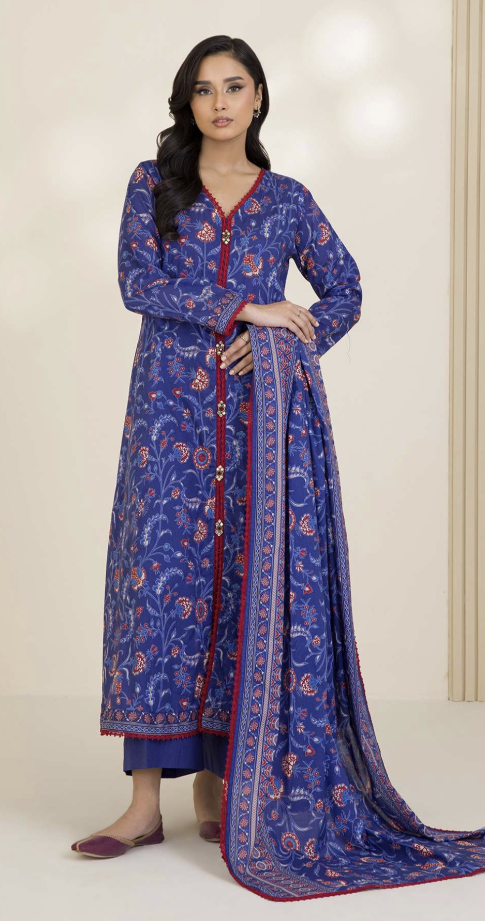 Zellbury Cotton Printed 3Piece