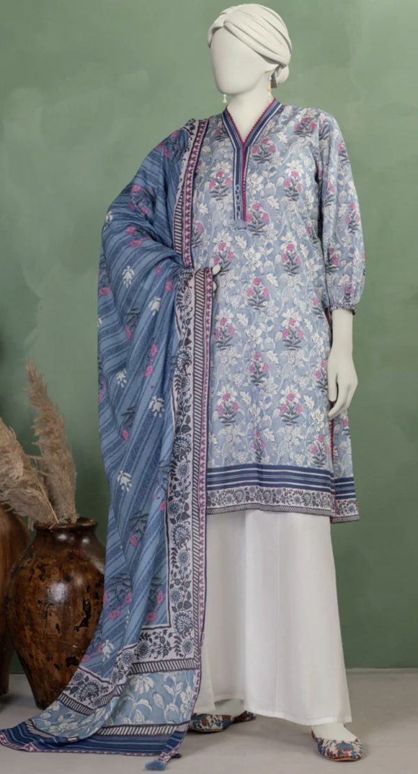 Junaid Jamshed Lawn Printed 3Piece