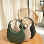 Culture Plain Hobo Handbag - Black, Green & Beige