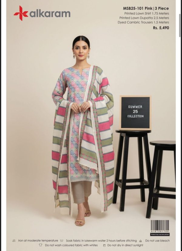 Alkaram Studio Lawn 3Piece Suit