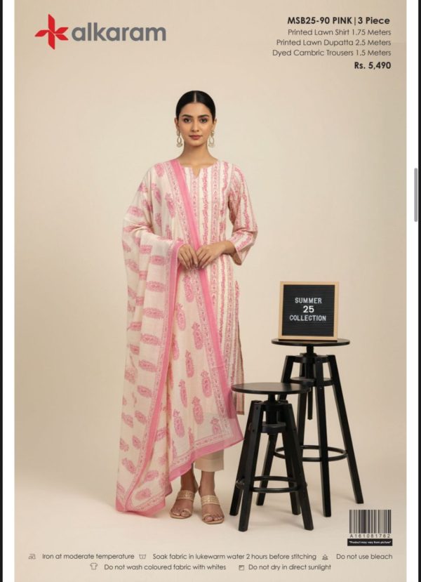 Alkaram Studio Lawn 3Piece Suit