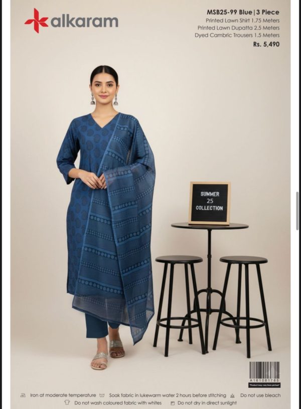 Alkaram Studio Lawn 3Piece Suit
