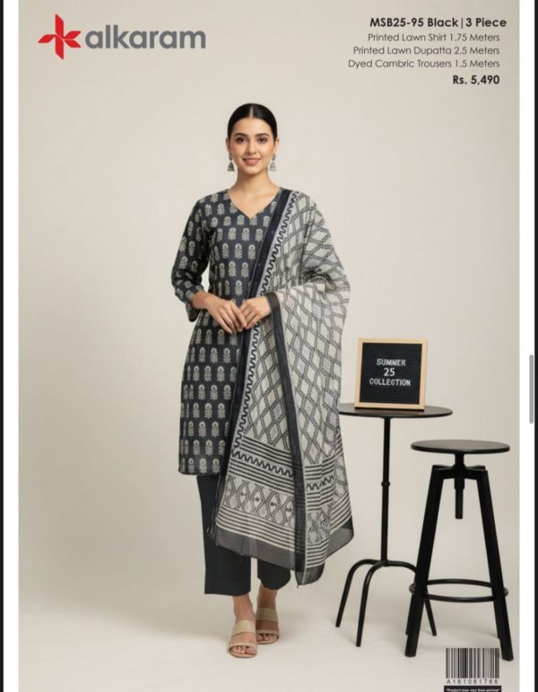 Alkaram Studio Lawn 3Piece Suit