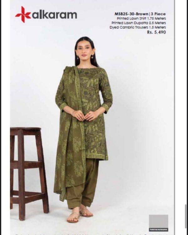 Alkaram Studio Lawn 3Piece Suit