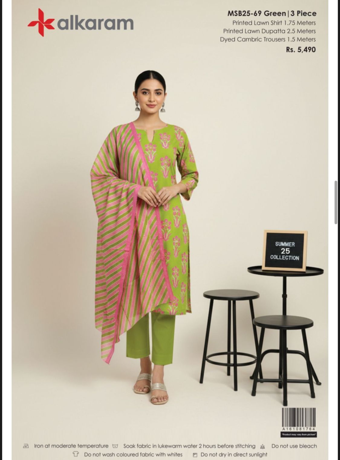 Alkaram Studio Lawn 3Piece Suit
